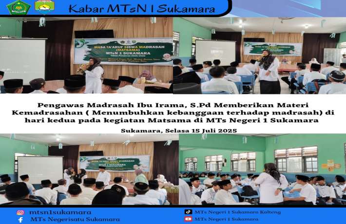 Pengawas Madrasah Memberikan materi Kemadrasahan pada MATSAMA 2025