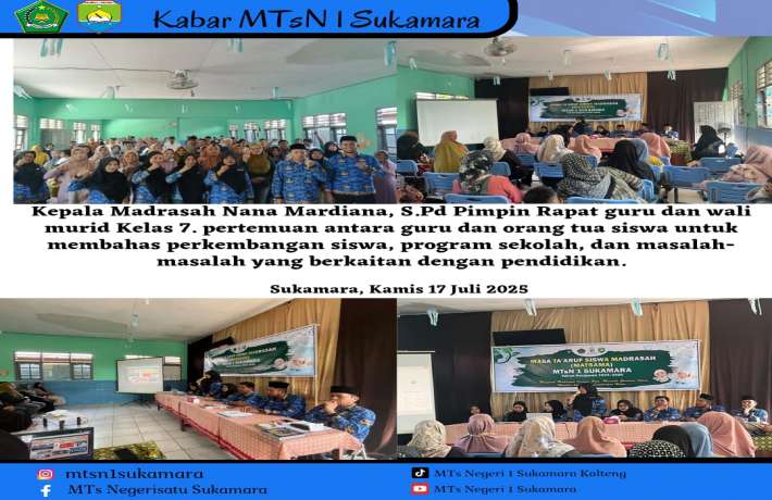 Silaturahmi madrasah dan orang tua wali murid 2025