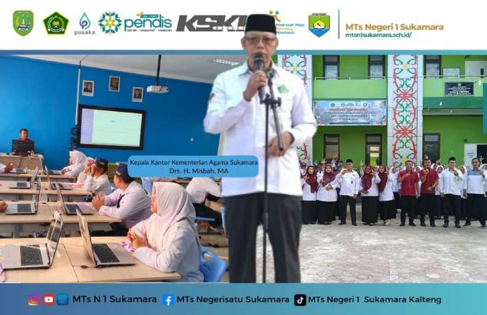 Kepala Kemenag Sukamara Buka Pelaksanaan ANBK Di MTs Negeri 1 Sukamara